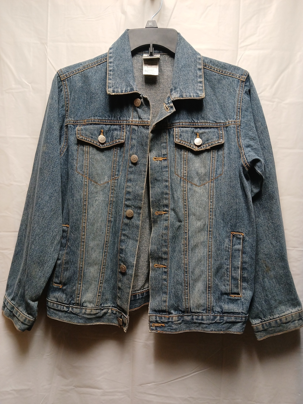 Disney STUDIO Collection Blue Denim Jacket with Jack Skellington Back Art - Picture 3 of 8